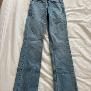 Abercrombie & Fitch Denim Blue Wide Leg Jeans
